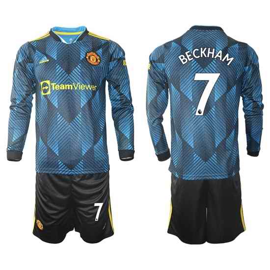 Men Manchester United Long Sleeve Soccer Jerseys 554